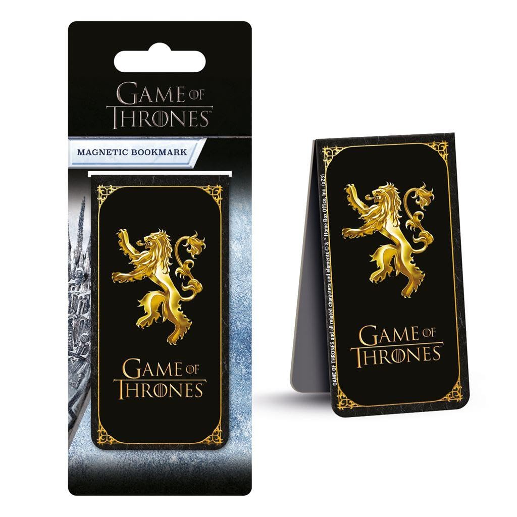 Game Of Thrones - Lannister Insignia Magnetisches Lesezeichen (39,9 x 15,2 x 0,5 cm) (Schwarz, Gold