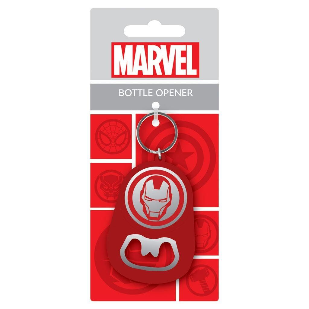 Marvel Iron Man Bottle Opener Keyring, Red/Silver, One size