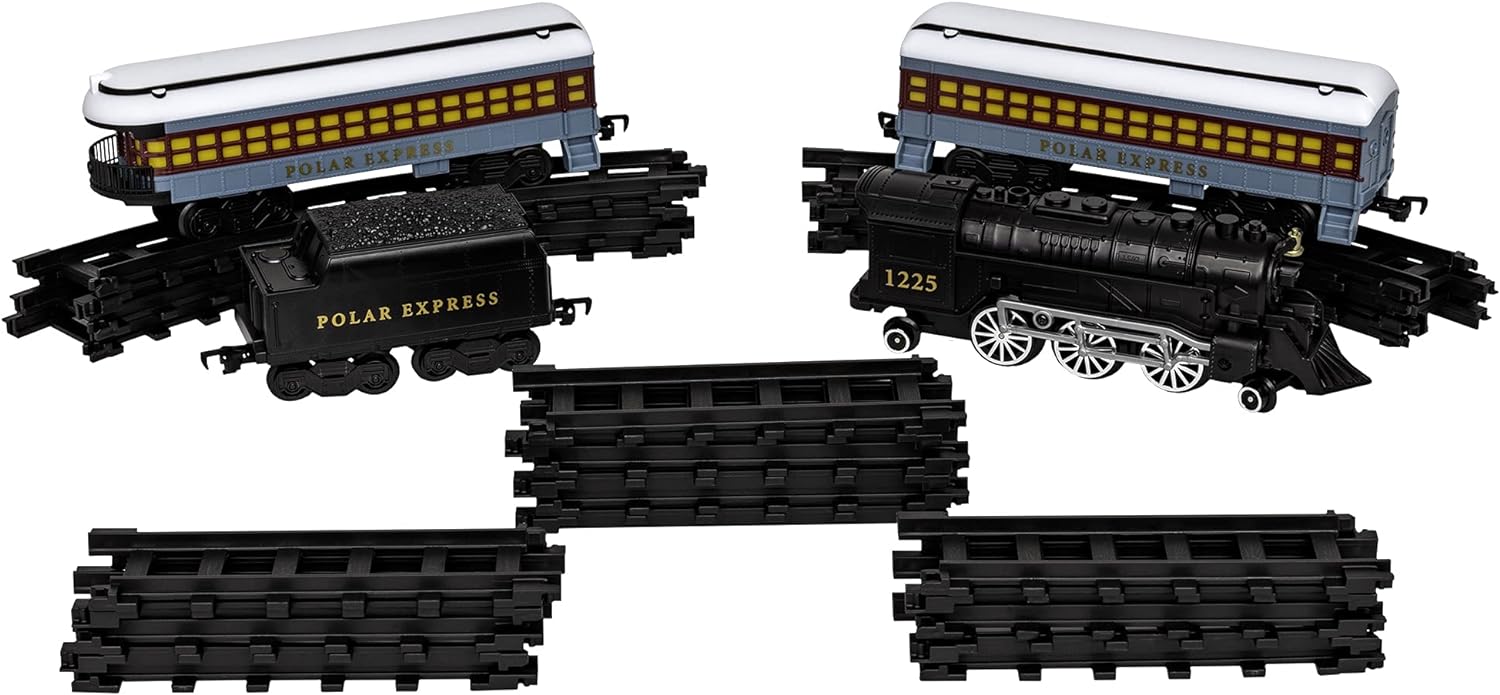 Lionel Polar Express Battery Operated Mini Model Train Set Standard, Multicolor, 711925