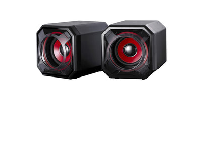 Surefire Speaker Gator Eye - 5W stereo gaming speaker - USB 2.0 - Loudspeaker boxes for PC & Notebook & PlayStation & Xbox I USB gaming speaker - PC speaker I powered by Verbatim