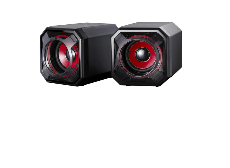 Surefire Speaker Gator Eye - 5W stereo gaming speaker - USB 2.0 - Loudspeaker boxes for PC & Notebook & PlayStation & Xbox I USB gaming speaker - PC speaker I powered by Verbatim