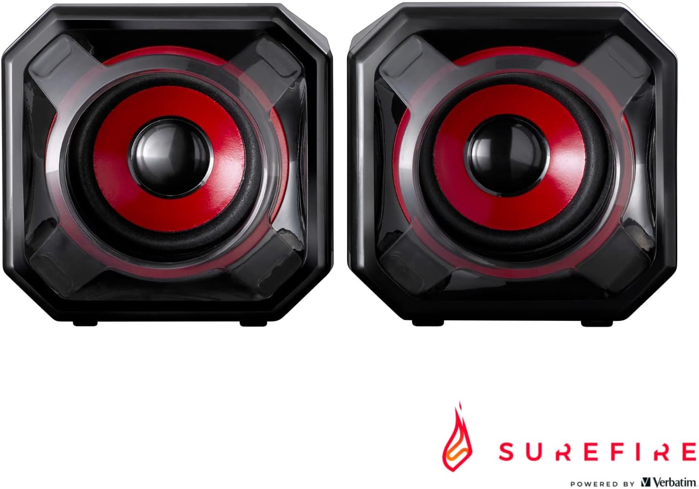 Surefire Speaker Gator Eye - 5W stereo gaming speaker - USB 2.0 - Loudspeaker boxes for PC & Notebook & PlayStation & Xbox I USB gaming speaker - PC speaker I powered by Verbatim