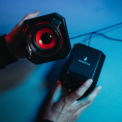 Surefire Speaker Gator Eye - 5W stereo gaming speaker - USB 2.0 - Loudspeaker boxes for PC & Notebook & PlayStation & Xbox I USB gaming speaker - PC speaker I powered by Verbatim