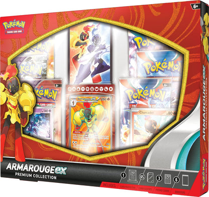 Pokémon TCG: Armarouge ex Premium Collection (6 Boosters & 3 Foil Promo Cards