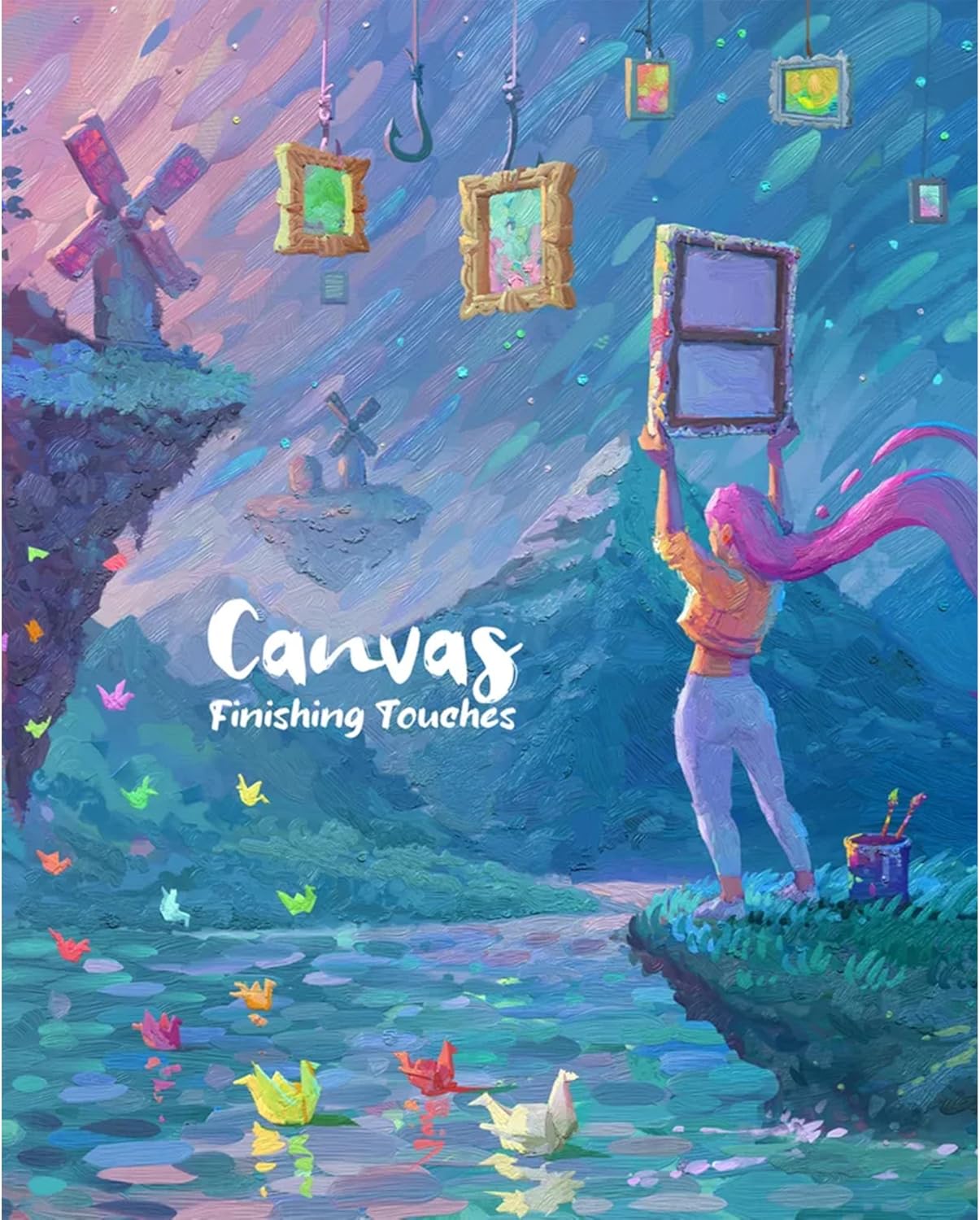 Canvas Finishing Touches Board Game Expansion - Create Stunning Masterpieces. Art Competition and Puzzle Game for Kids & Adults, Ages 14+, 1-5 Players, 30 Minute Playtime, Made by R2i Games