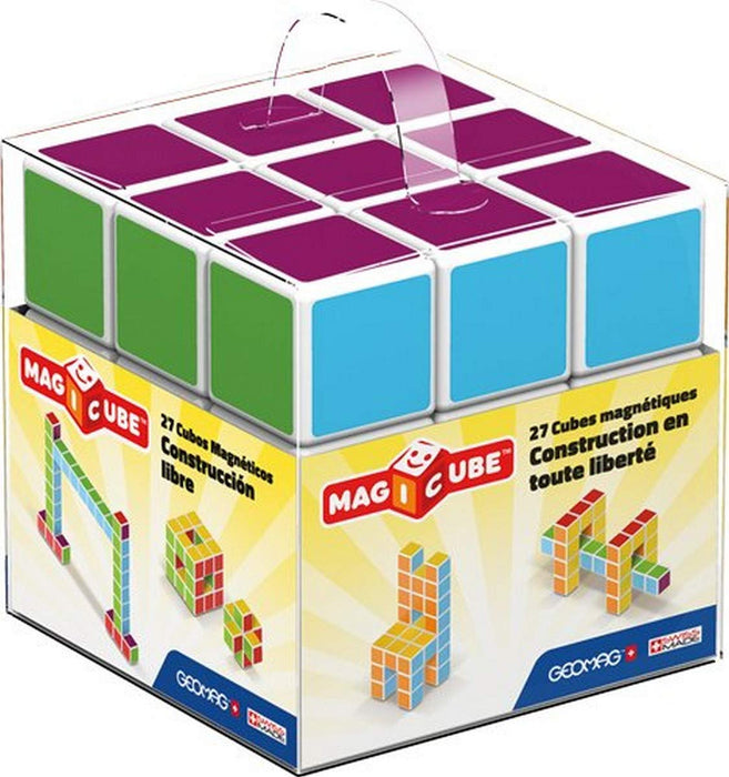Geomag 128 Magicube Free Building 27 - Educational Building Set, 27 Magnetic Cubes 27 Cubes