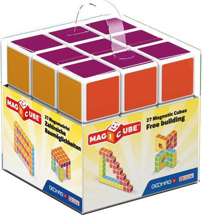 Geomag 128 Magicube Free Building 27 - Educational Building Set, 27 Magnetic Cubes 27 Cubes