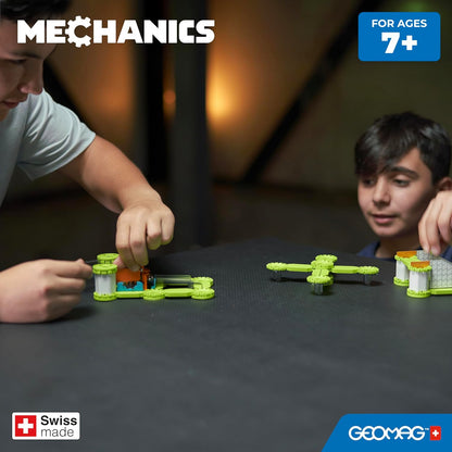 Geomag - Mechanics Challenge Goal - Educational and Creative Game for Children - Magnetic Building Blocks with Metal Spheres, Recycled Plastic - Set of 96 Pieces