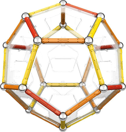 Geomag Edición Especial 783 - Geometría Magnética Leonardo - Construcciones Magnéticas - Máquinas de Leonardo Da Vinci para Niños - Caja de 67 Piezas
