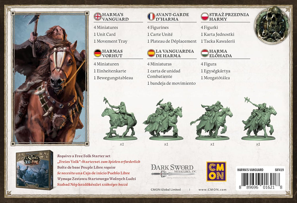 CMON | A Song of Ice & Fire: Harma's Vanguard | Miniatures Game | Ages 14+ | 2 Players | 45-60 Minutes Playing Time