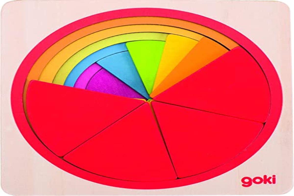 GOKI maderaPuzzles de maderaGOKICírculo, Puzzle, Multicolor (1