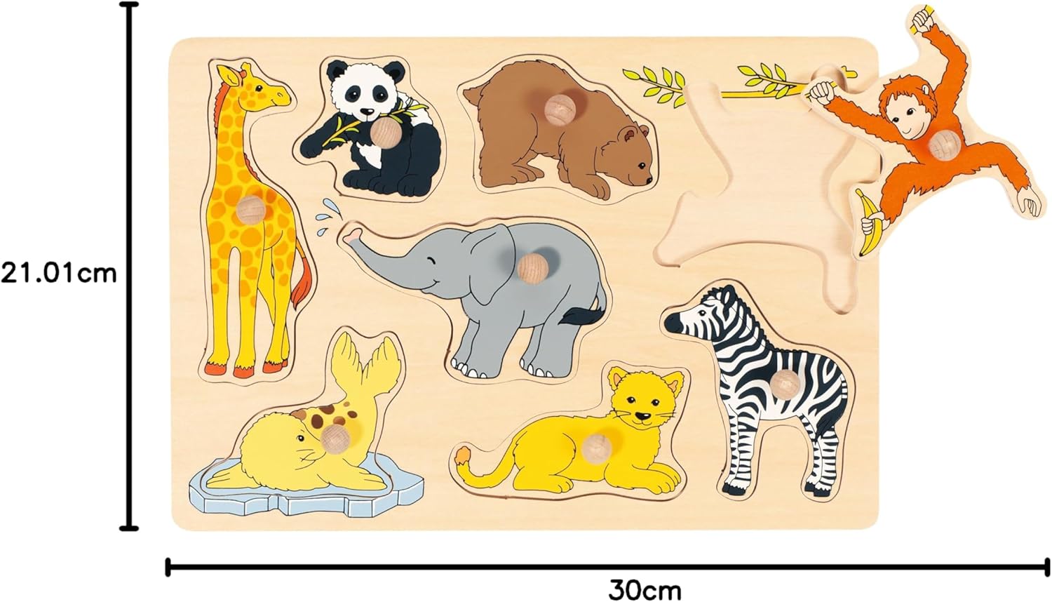 Wild Baby Animals Lift-Out Puzzle