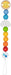 Goki Brand Pacifiers. Rainbow Chupete Chain Model