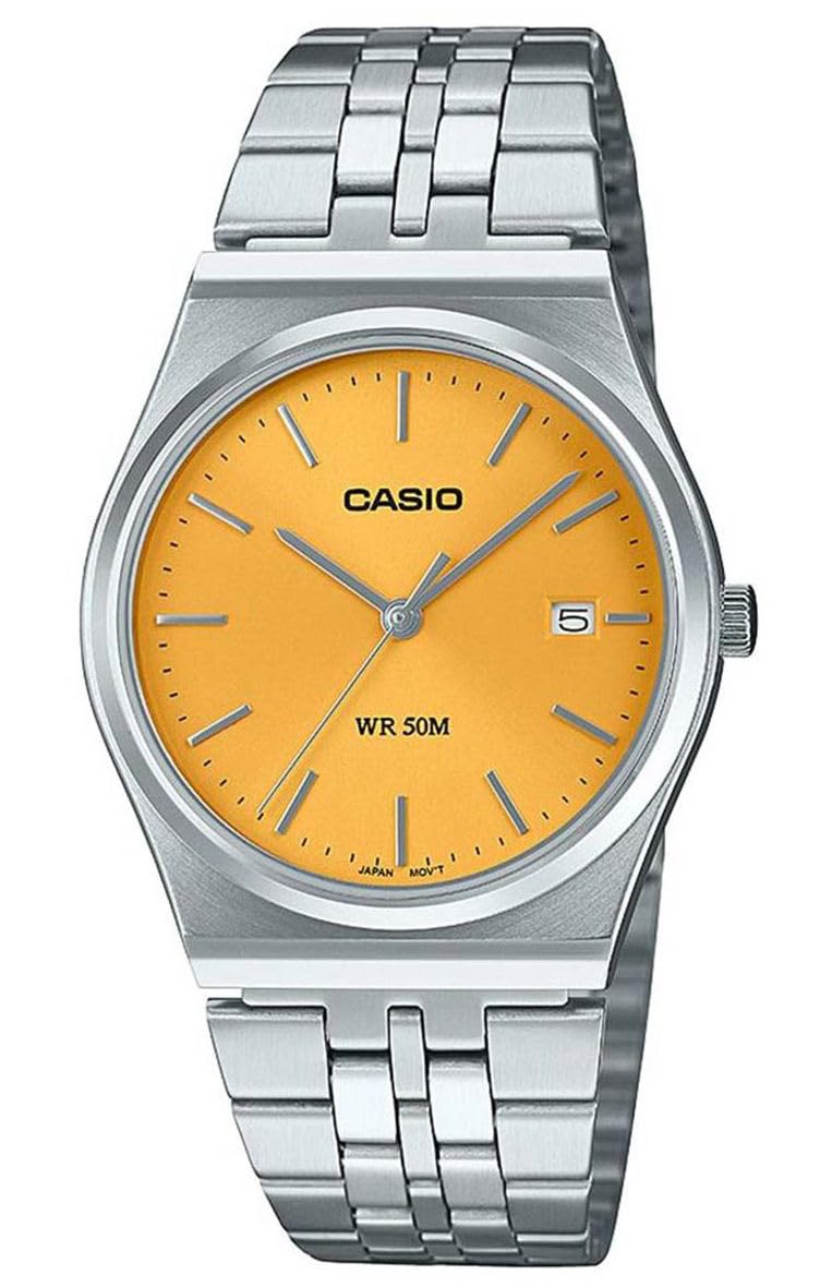 Casio Men Analogue Quartz Watch with Stainless Steel Strap MTP-B145D-9AVEF