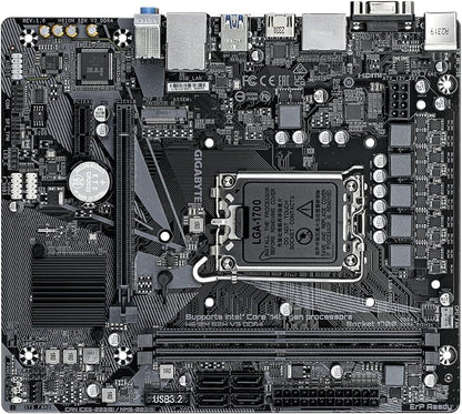 Gigabyte H610M S2H V3 DDR4 Motherboard - Supports Intel Core 14th CPUs, 4+1+1 Hybrid Digital VRM, up to 3200MHz DDR4, 1xPCIe 3.0 M.2, GbE LAN, USB 3.2 Gen 1