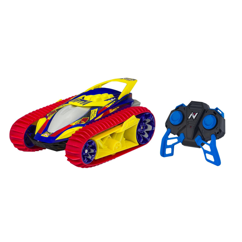 Nikko - VelociTrax - Controllable Car - RC Car with Battery - 360 Degrees Spins - For Indoor and Outdoor Use - 18 x 29 x 13 cm - Rally Red