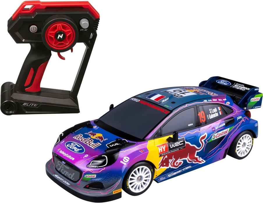 Nikko 10410 1:14 Red Bull Ford Puma Elite Race Cars, Purple, Blue, Multi, D: 15.24, W: 54.61, H: 33.02