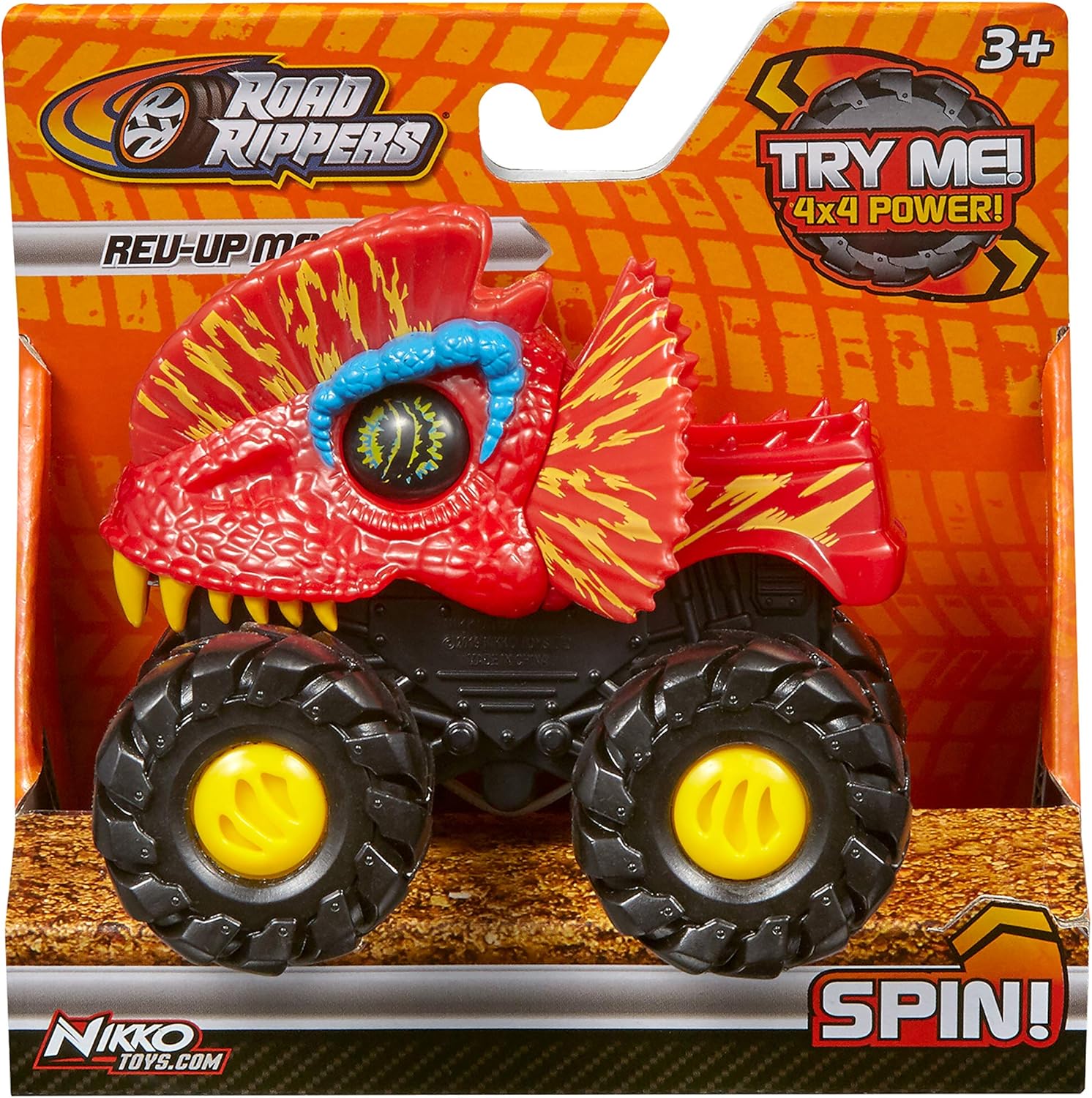 Nikko - Road Rippers Car Rev-Up Monsters - Dilophosaurus