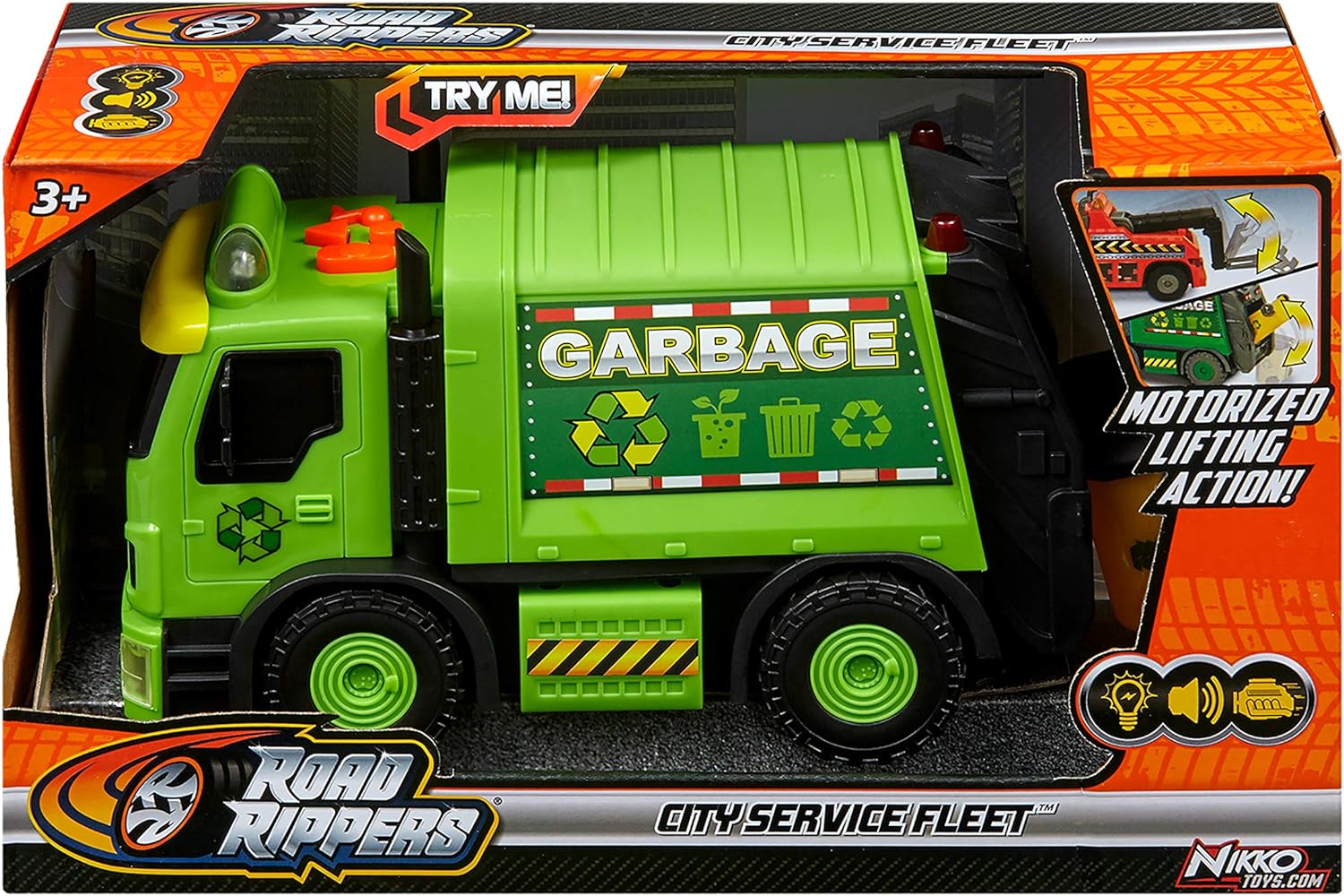 Nikko - Road Rippers Car City Service Fleet - Garbage Truck
