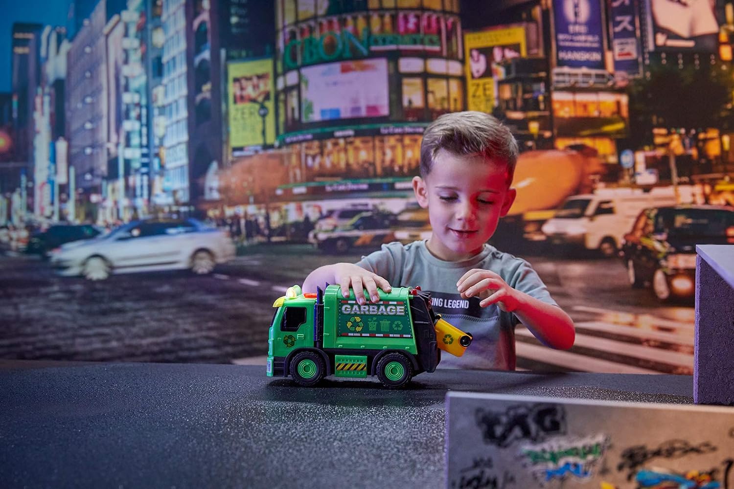 Nikko - Road Rippers Car City Service Fleet - Garbage Truck