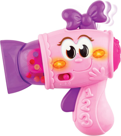 Winfun Fashion Tot Beauty Gift Set |Interactive Hairbrush, Mirror And Hair Dryer With Lights And Sound Effects | Suitable For Boys And Girls Ages 6 Months And Up