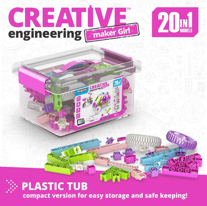 Engino - Creative Engineering 20 In 1 Maker Girl