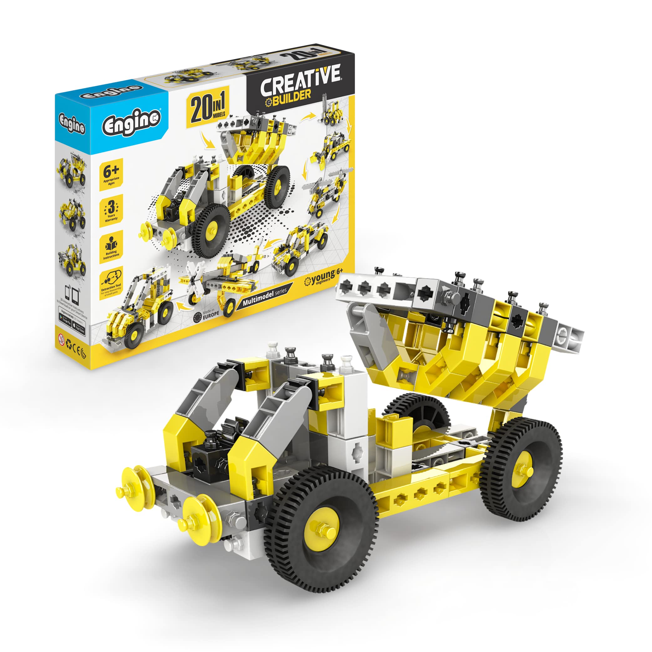 Engino Creative Builder Multimodel Series 20 in 1 Engineering Toy Set One Size