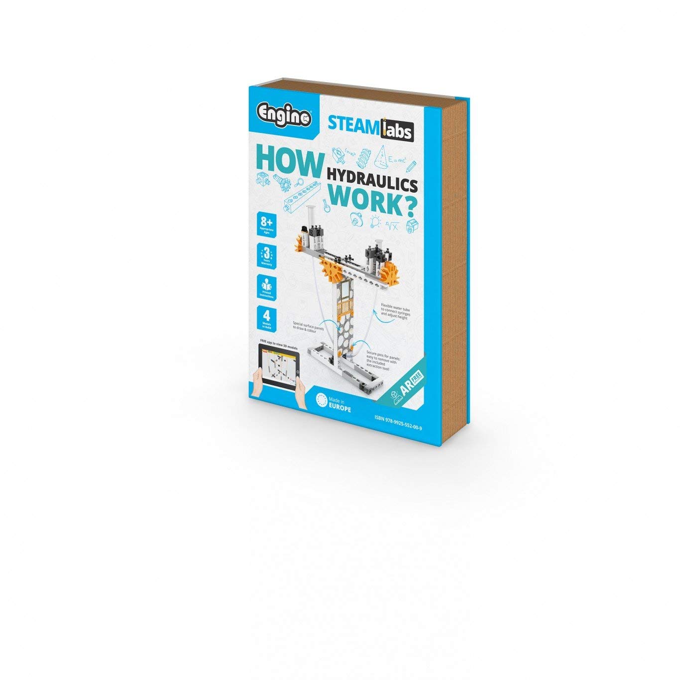 Engino - STEAM Labs Toys - How hydraulics work? | Educational Science Kits for kids | Guided Experiment & Activities kit
