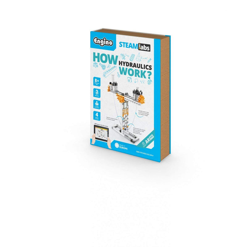 Engino - STEAM Labs Toys - How hydraulics work? | Educational Science Kits for kids | Guided Experiment & Activities kit