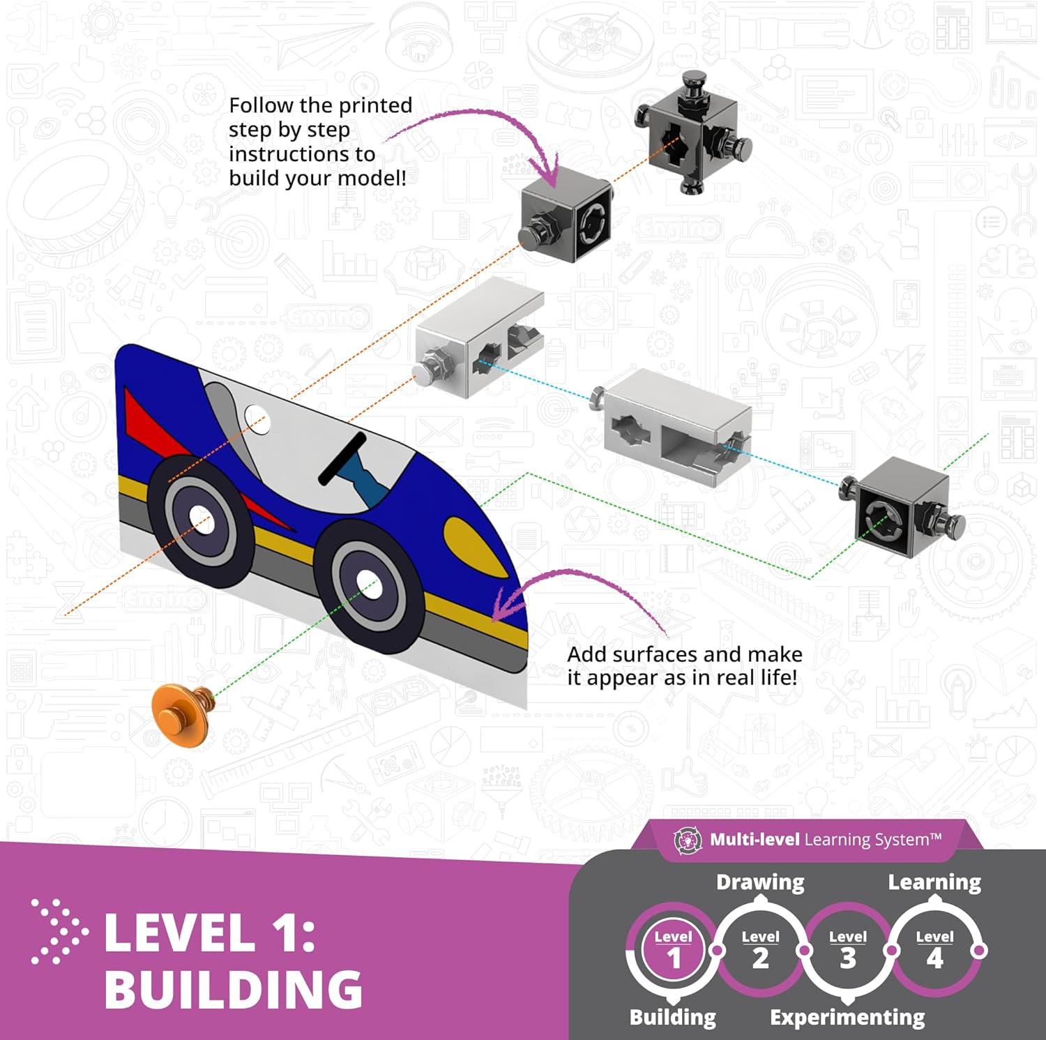 Engino - STEAM Labs Toys - How Inertia works? | Educational Science Kits for kids | Guided Experiment & Activities kit