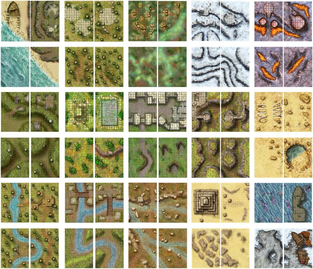 Giant Book of Battle Mats Wilds, Wrecks & Ruins