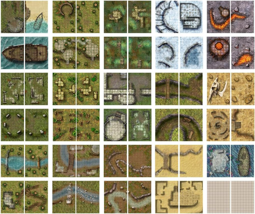 Big Book of Battle Mats Wilds, Wrecks & Ruins