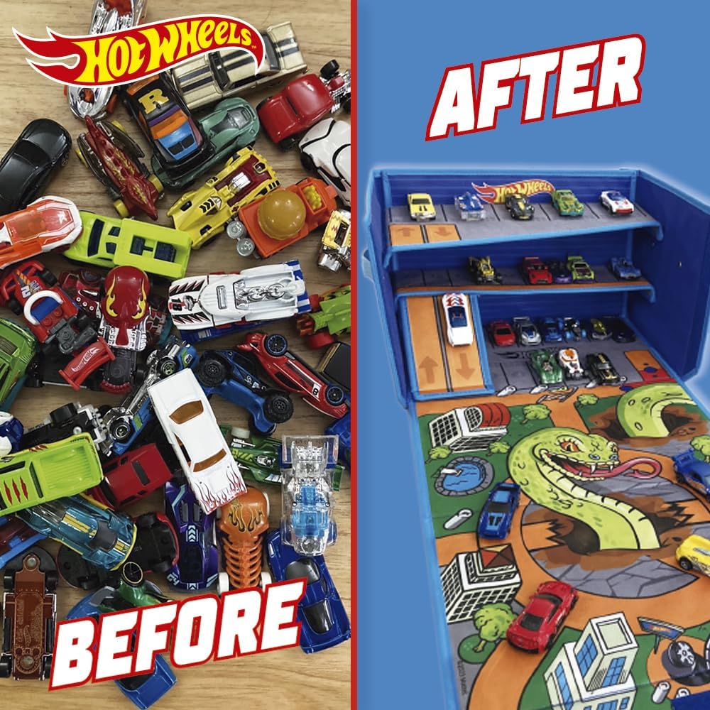 Hot Wheels Flex Cube Playmat Garage Storage