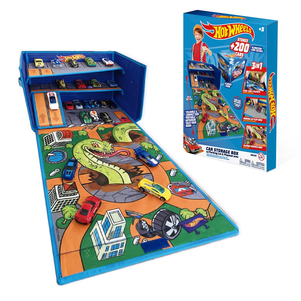 Hot Wheels Flex Cube Playmat Garage Storage