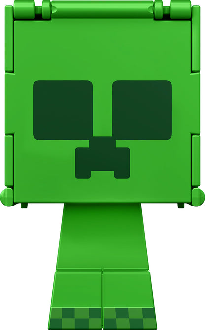 Mattel Minecraft Flippin’ Figs Figures Collection with 2-in-1 Fidget Play, 3.75-in Scale, Large Heads & Pixelated Design (Characters May Vary)