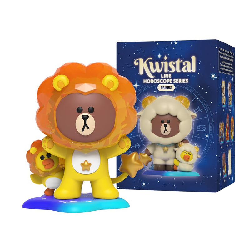 Mighty Jaxx Line Friends Horoscopes Kwistal Fwenz Primus Series | Blind Box Toy Collectible Figurines | One Pack - Contains One Random Figure