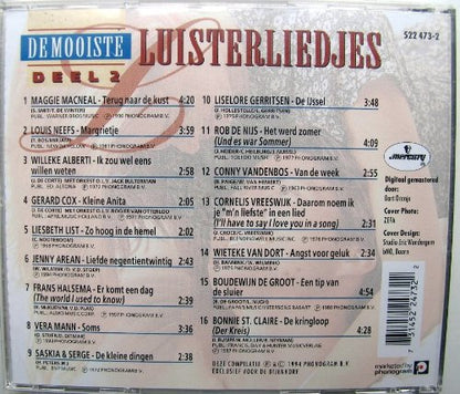 De Mooiste Luisterliedjes Deel 2