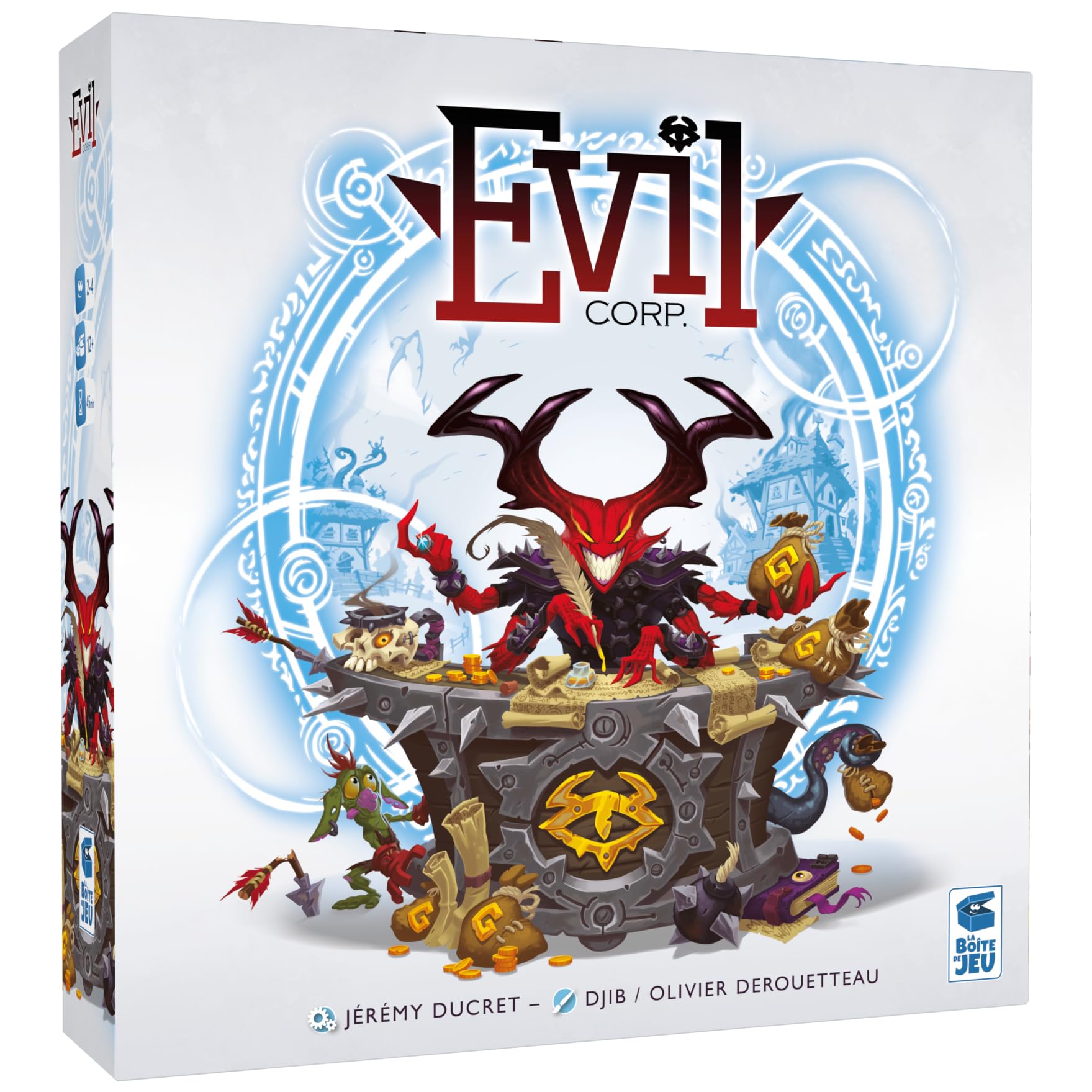Evil Corp | Tile Laying Board Game | Strategic Board Game for Adults | 2 to 4 Players | 60 Minutes