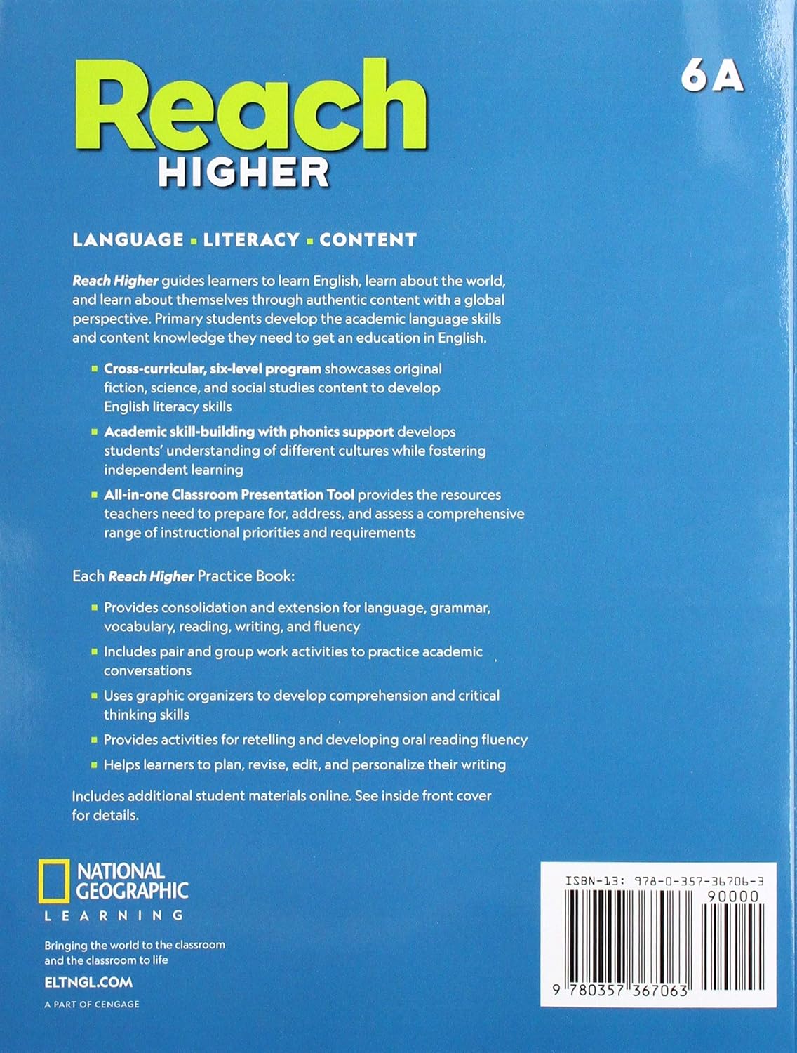 Reach Higher 6A: Practice Book
