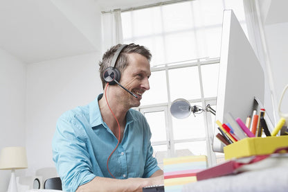 Poly Stereo Headset 'Blackwire 8225' with USB-A Connection, Active Noise Cancelling and Flexible Microphone Arm, Black 2020 Version (USB-A)