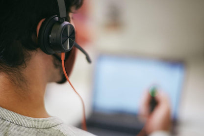 Poly Stereo Headset 'Blackwire 8225' with USB-A Connection, Active Noise Cancelling and Flexible Microphone Arm, Black 2020 Version (USB-A)