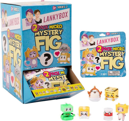 LankyBox 22202 Mystery Micro 2 Pack, Series 2, Collectible Mini Figures, Ultra-Rare Editions, Officially Licensed Merch-STYLES MAY VARY