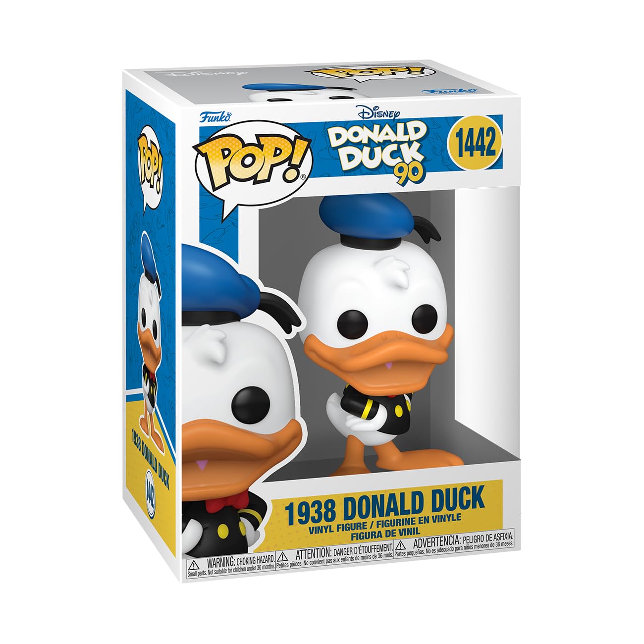 Funko POP! Disney: Donald Duck 90th - Donald Duck - (1938) - Collectable Vinyl Figure - Gift Idea - Official Merchandise - Toys for Kids & Adults - TV Fans - Model Figure for Collectors and Display