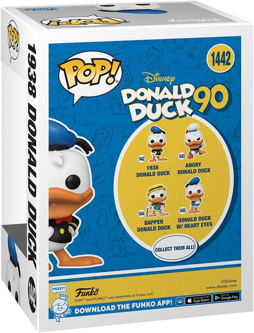 Funko POP! Disney: Donald Duck 90th - Donald Duck - (1938) - Collectable Vinyl Figure - Gift Idea - Official Merchandise - Toys for Kids & Adults - TV Fans - Model Figure for Collectors and Display
