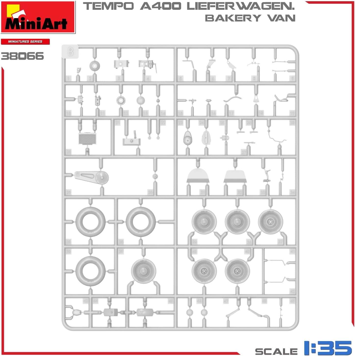 Miniart MIN38066 Scale Model kit, Molded Color
