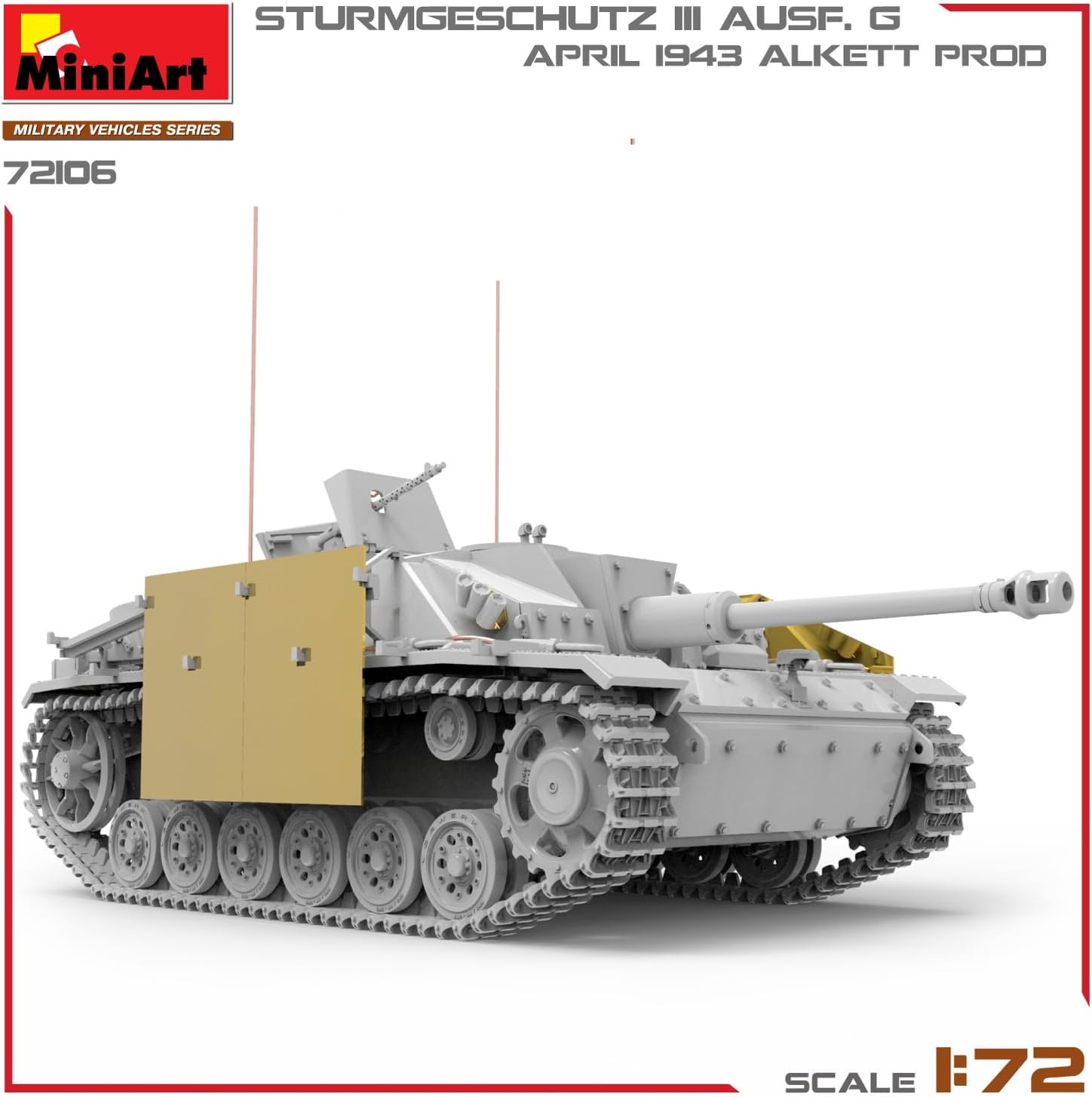 Miniart MIN72106 Scale Model kit, Molded Color