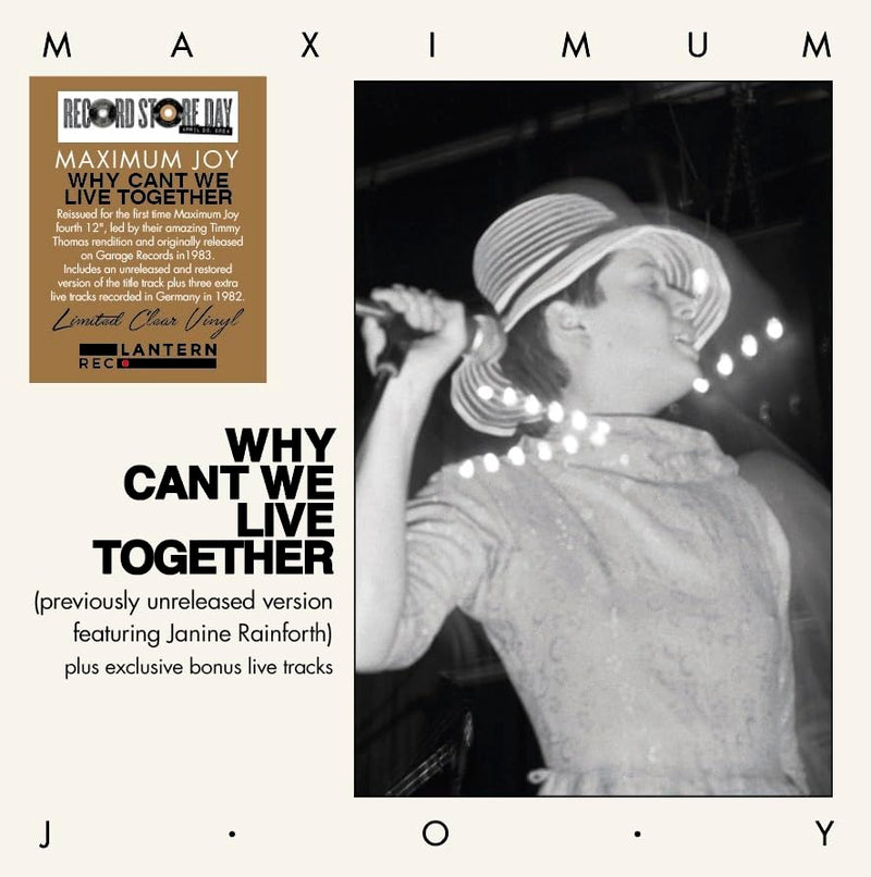 Maximum Joy Why Can't We Live Together (Vinyl LP 12") Clear  RSD 2024