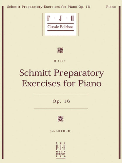 Preparatory Exercises For Piano Op.16