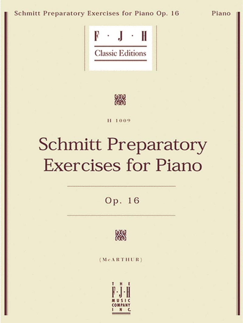 Preparatory Exercises For Piano Op.16