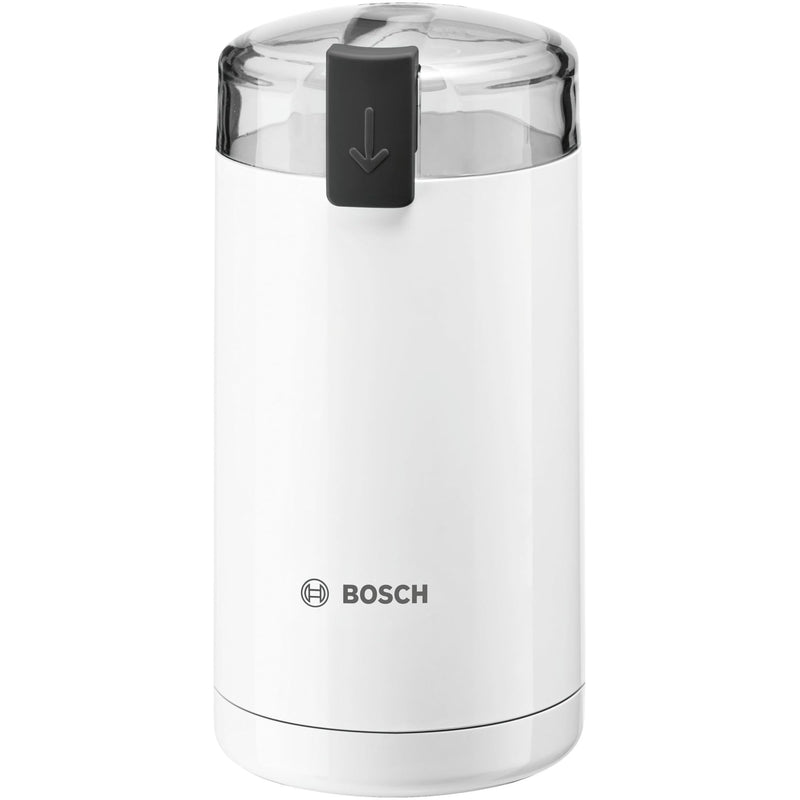 Bosch Kaffeemühle TSM6A011W, Edelstahl-Schlagmesser, Sicherheitsfunktion, 180 W, 75g Bohnenbehälter, elektrisch, weiß Weiß Single, Bosch - Coffee Grinder - (TSM6A011W) - White White Us, Bosch Kaffeemühle TSM6A011W, Edelstahl-Schlagmesser, Sicherheitsfunkt